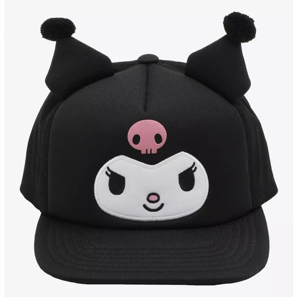 Kuromi 3D Ears Foam Snapback Hat (Adjustable - All Sizes) - NEW - Picture 1 of 3
